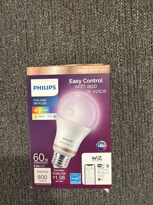 Philips A19 9290022656 60w LED Light Smart Bulb