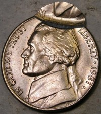 1981 D JEFFERSON NICKEL 5c VERY ATTRACTIVE SCARCE DOUBLE STRUCK 2ND 85% O/C