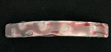 Vintage 1990s Marble Design Large Hard Plastic  Metal Hair Clip Barrette
