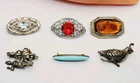 Vintage to Modern Brooch Pin Costume Jewelry Lot (90)