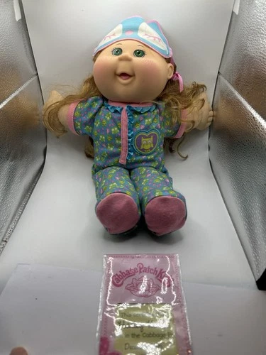 Vtg Cabbage Patch Doll 2011 PA-11NH Strawberry Blonde Hair Green Eyes Birth Cert