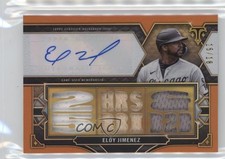 2022 Topps Triple Threads Relics Amber 15/18 Eloy Jimenez #TTAR-EJ1 Auto 0s8i