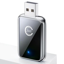 Wireless Carplay Adapter for iPhone, Convert Wired Car Play to Silver