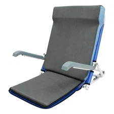 Lifting Bed Backrest Portable Folding Adjustable Sit Up Back Rest 20-75° Blue
