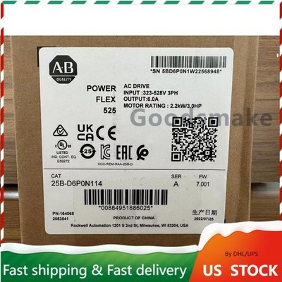 AB 25B-D6P0N114 25BD6P0N114 AB PowerFlex 525 AC Drive  GO