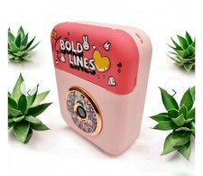 TF-Bold Line Kids Digital Print Camera W/Accessories New