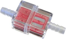 HELIX 118-9213 In-Line Fuel Filters - Red - 1/4" - Display of 21