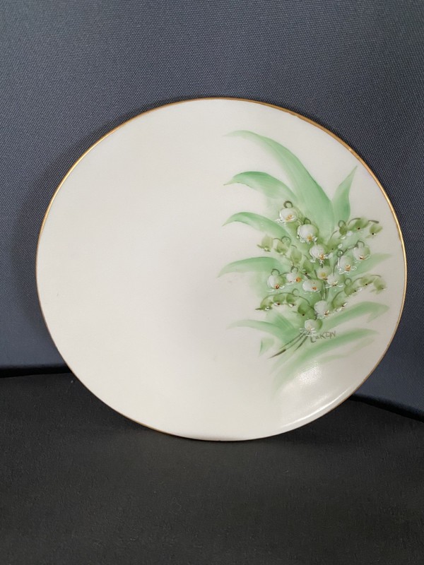 C. Hutschenreuther /Favorite Bavaria, Lily Of The Valley, Signed Luken 6" Plate
