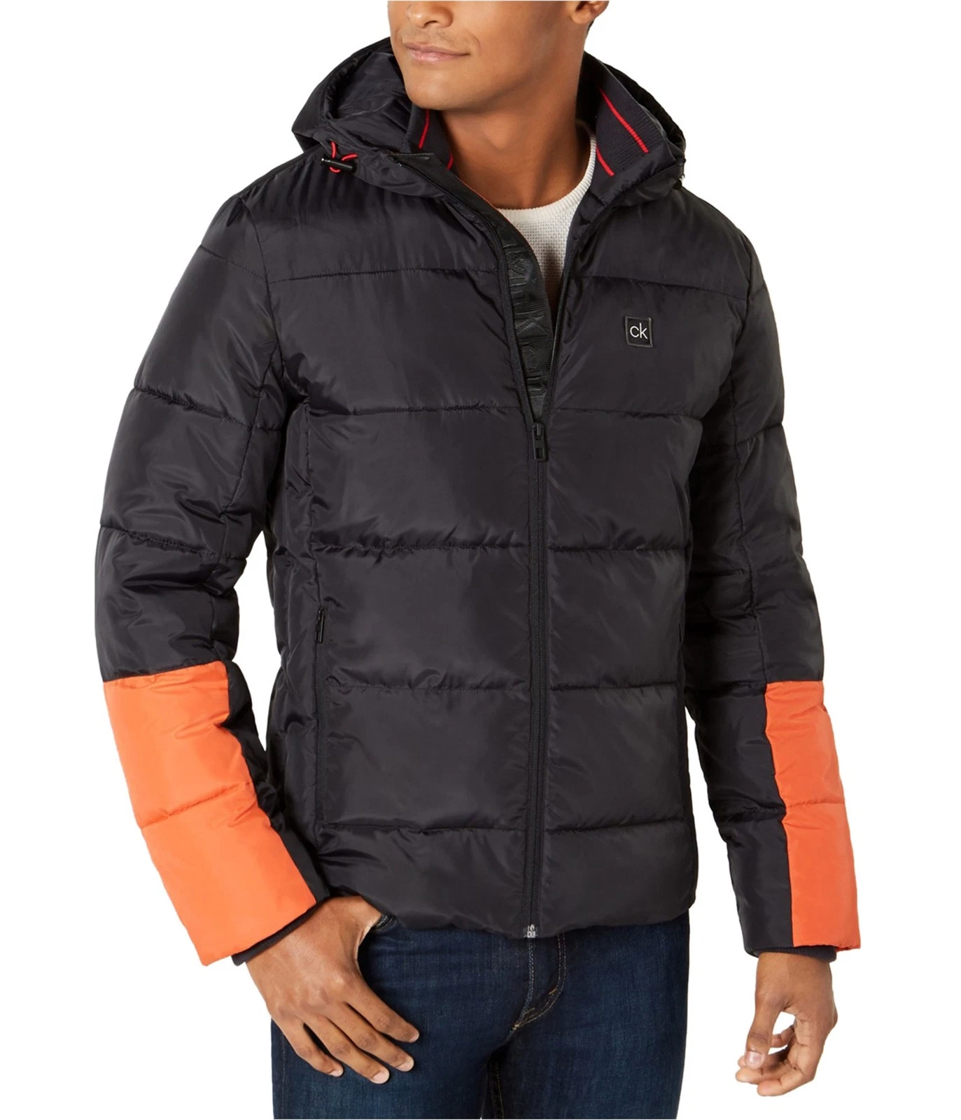 Calvin Klein Mens Altheisure Gift Puffer Jacket, Black, XX-Large