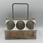 Vintage Coca-Cola Aluminum Metal 6-Pack Bottle Carrier - 1950’s