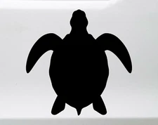 Sea Turtle V3 Vinyl Decal - Leatherback Loggerhead Olive - Die Cut Sticker