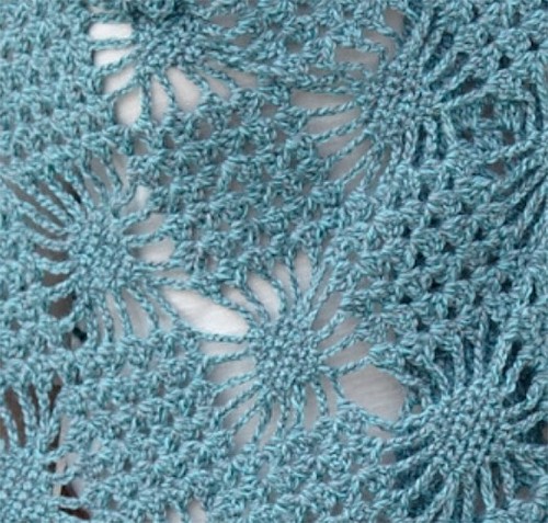 Vintage Knitting/Crochet Pattern Shawls Diamond Spider Lace + Ladder Frill 8ply - Picture 2 of 4