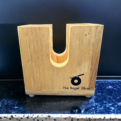 The Original Wooden Bagel Slicer by Great Lakes Designs - for sale
