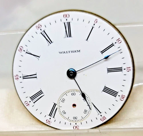 Antique 1912 WALTHAM Hunter  Pocket Watch Movement - 15 J-18 S ! For repair!