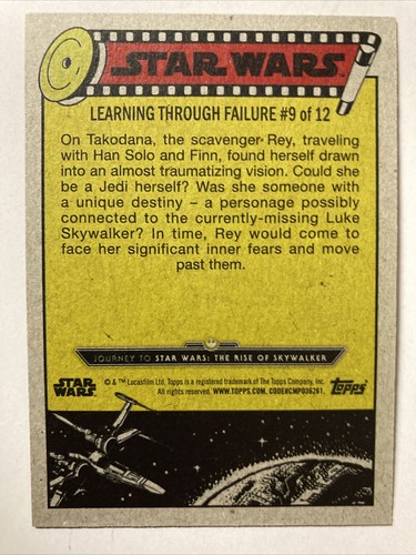 2017 Topps Star Wars The Rise of Skywalker Card BLACK SP #51 057/199 - Picture 2 of 2