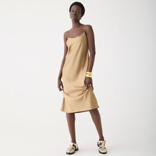 nwt J.CREW gwyneth slip dress in holiday camel size 0