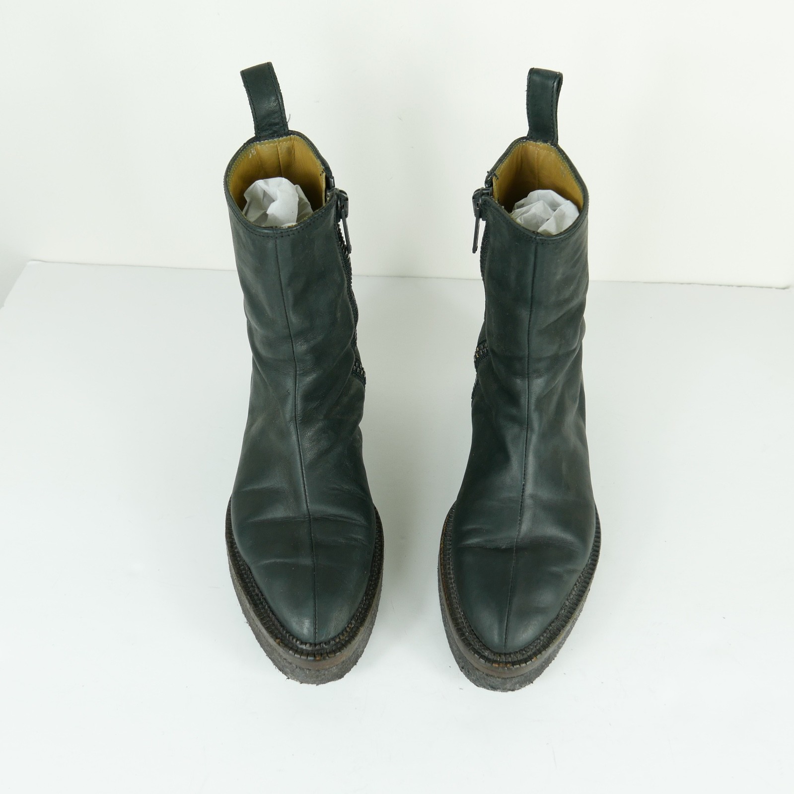 Damir Doma Creepers botas 100% cuero de caballo Talla 38 38 38 para mujer plataforma ab9100 Damir Doma Creepers botas 100% cuero de caballo Talla 38 38 38 para mujer plataforma ab9100