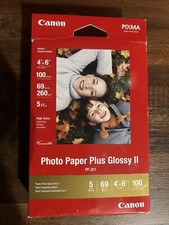Canon Plus Glossy II Inkjet Print Photo Paper - 100 Sheets