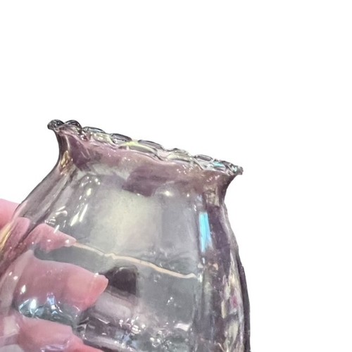 Vintage Pink Rose Glass Candle Votive Holder Globe Romantic Shabby Chic Cottage - Picture 5 of 11