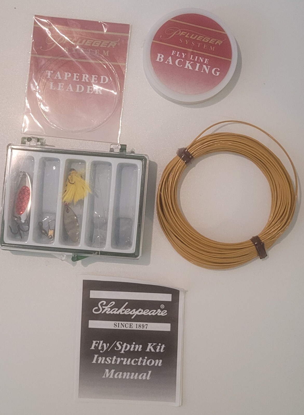 VTG Marlboro Shakespeare Pflueger Spin & Fly Reel 7' Rod Combo Fishing