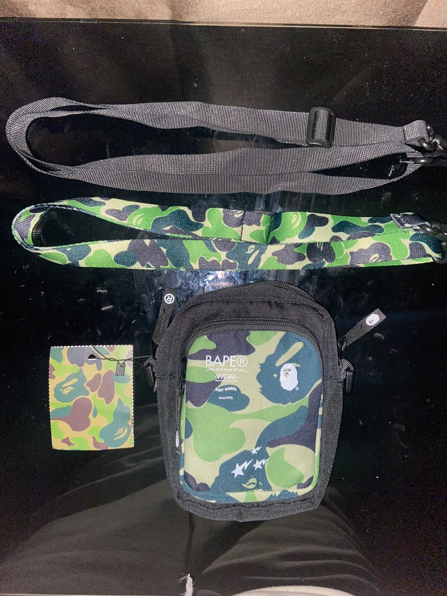 BAPE ABC Mini Shoulder Bag- Camo Green | eBay