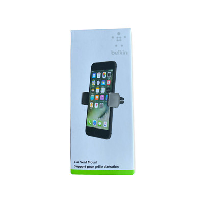 Belkin F7U017bt Car Vent Mount for Smartphones up to 5.5 Inches-Black and Silver