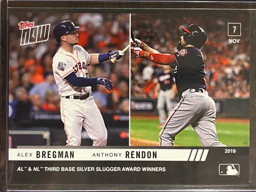 2019 Topps Now OS-39 Alex Bregman / Anthony Rendon