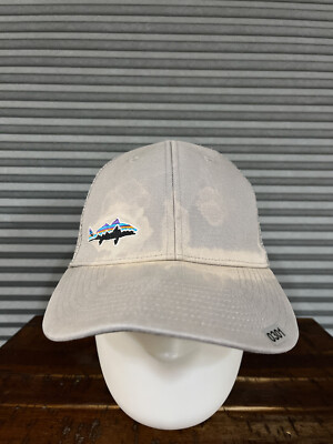 Patagonia Trout Hat Cap Snap Back Adult One Size Gray Trucker Embroidered