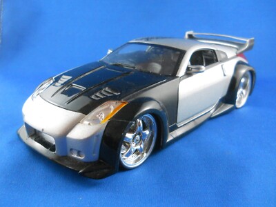 Nissan 350Z シルバー 1/18 ミニカー Ertl 2006 Nissan 350Z Fast and Furious Tokyo Universal