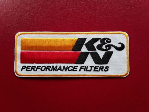 K & N PERFORMANCE AIR FILTERS CAR VAN TRUCK RALLY  MOTORSPORT EMBROIDERED PATCH  - Afbeelding 1 van 6