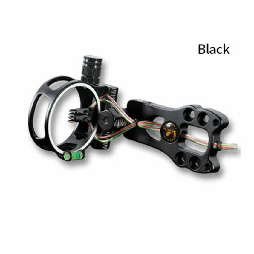 4 Pin Alloy Bow Sights Scope Micro Adjustable Archery For Compund/ Recurve Bow - Image 3 of 4