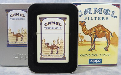 Camel Zippo Z 577 TURKISH GOLD 200 MADE WITH TIN 2000 Lighter