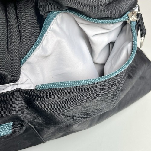 Travelon Multi-Zip Travel Crossbody Bag Black w/ Blue Zippers RARE - Picture 10 of 22