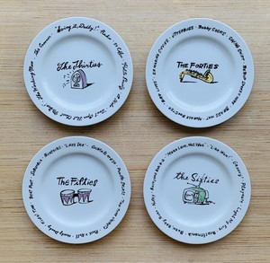 Pottery Barn Decade Millennium Plates Thirties Fourties Fifties