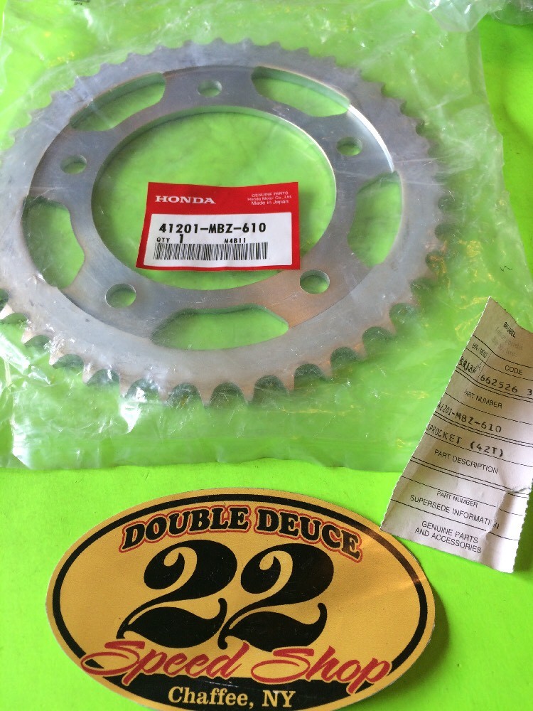 GENUINE Honda NOS 41201-MBZ-610 SPROCKET (42T) 01-03 VT750 | eBay