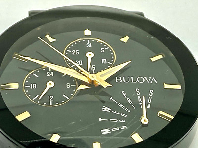 Bulova 98C124 Men's Watch Multi-Function Modern Black 40mm BROKEN FOR PARTS