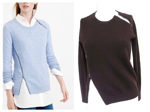 asymmetrical zipper sweater