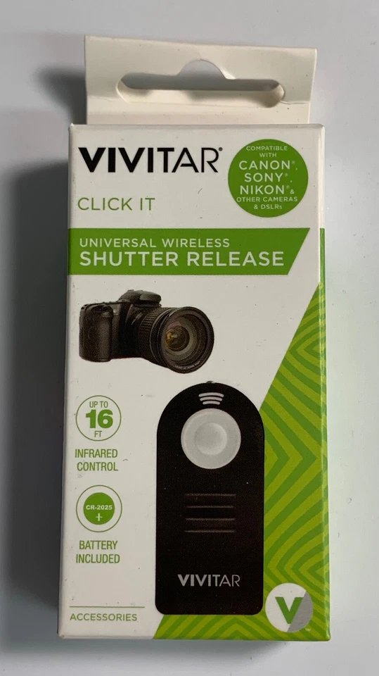 Vivitar VIV-RC6 Universal Wireless Shutter Release (Black) - NEW - Image 2 of 2