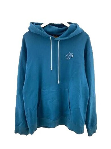Louis Vuitton Neon Working Man Hoodie Cotton GRY RM 212 Grey Men's