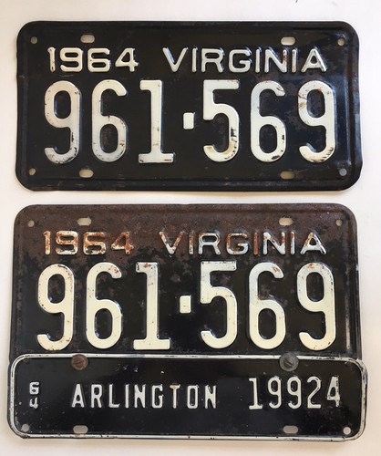 1964 Arlington Virginia License Plates - 第 1/6 張圖片