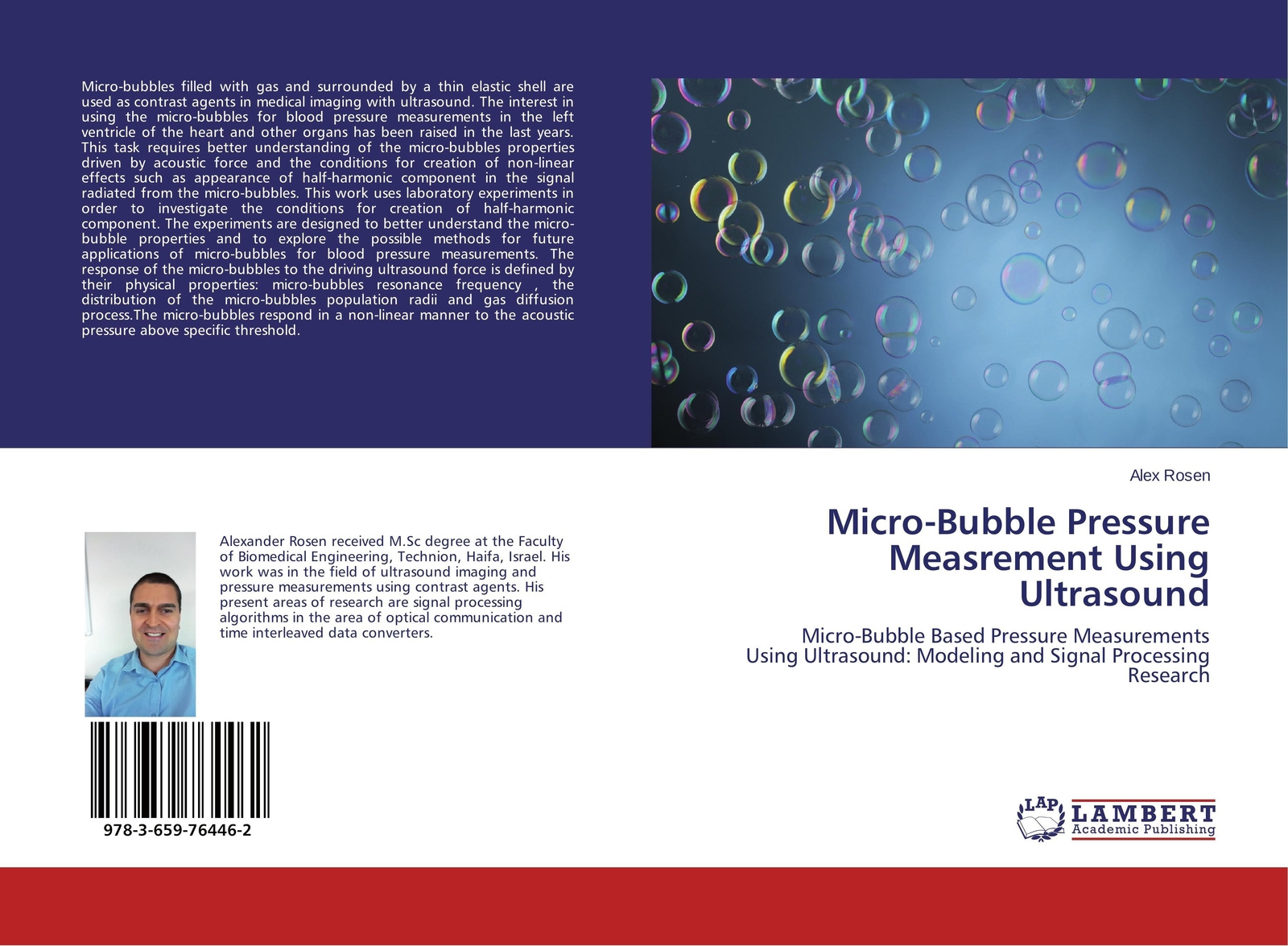 Alex Rosen | Micro-bubble Pressure Measrement Using Ultrasound |