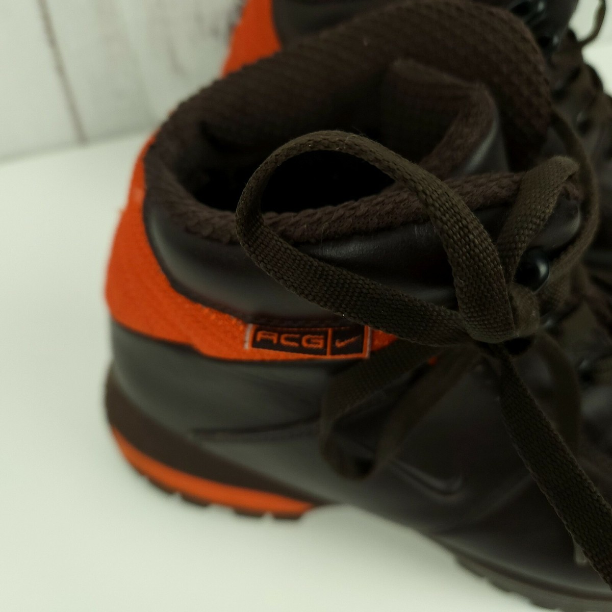 2007 NIKE ACG Men's Boots 309722-281 Brown Orange Size 8 Pre-Owned