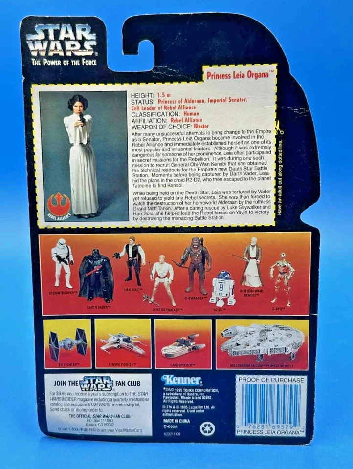 Pistola láser Kenner Star Wars The Power of the Force: Princesa Leia Organa Foto 2 de 2