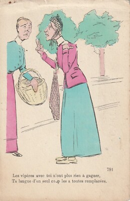 Old Postcard 2787 - Les vipéres avec toi n'ont plus rien à gagner ......