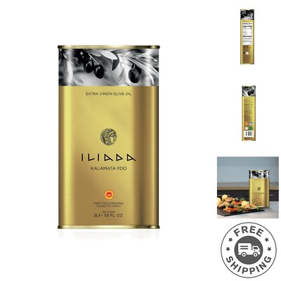 Versatile 3L Extra Virgin Olive Oil from Kalamata - Pure Greek Taste for Chefs