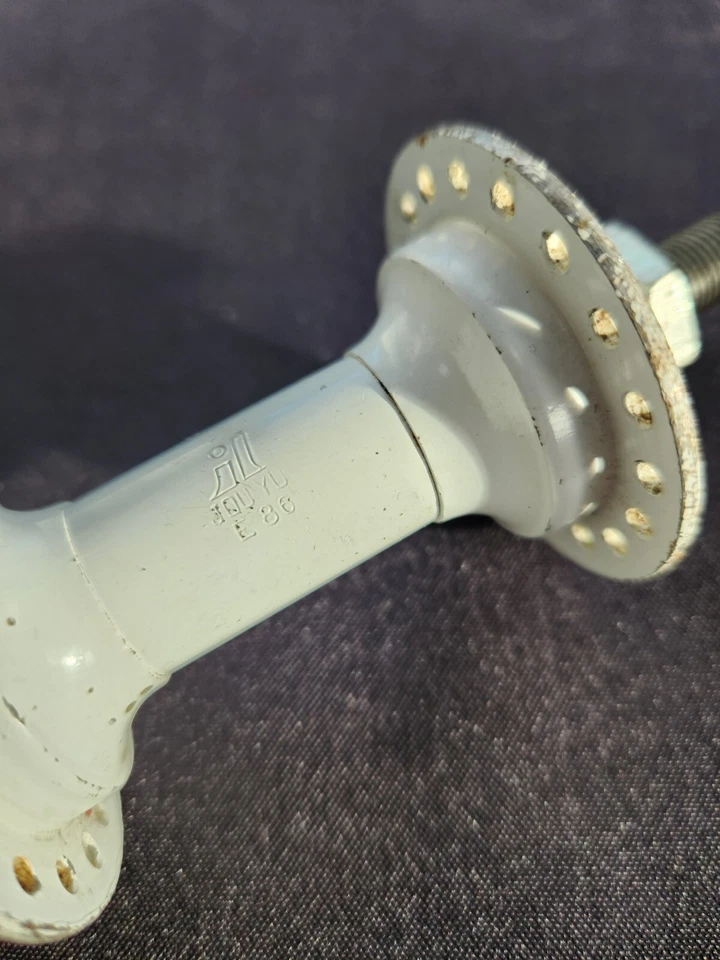 Buje delantero Joytech 36 agujeros blanco BMX Old School BMX vintage años 80 huérfano Foto 2 de 4