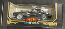 BURAGO 1954 MERCEDES-BENZ 300 SL Black 1:18 DIECAST Metal MODEL CAR cod 3013