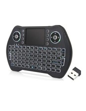 2.4GHz Backlit Mini Keyboard Mouse Combo, Mini Wireless Keyboard Touchpad-460
