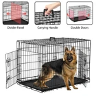 42 Inch Dog Crate, Dog Crates and Kennels Foldable Large Dog Crate for Large Dog