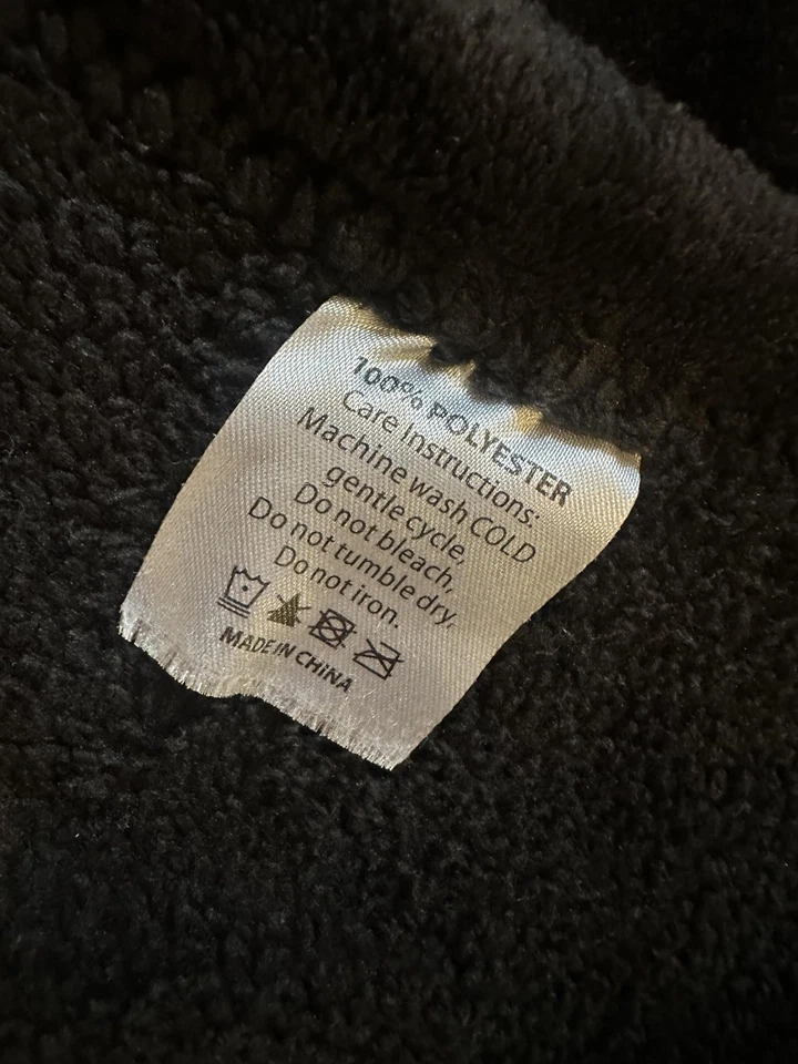 RARA Adidas Trifolio Grande Logo Polar Manta Negro Blanco Originales 60x48 Foto 4 de 4